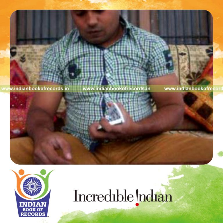 individual performing revolution 2 and sabers flipper cuts quickly for record in Indian Book of Records