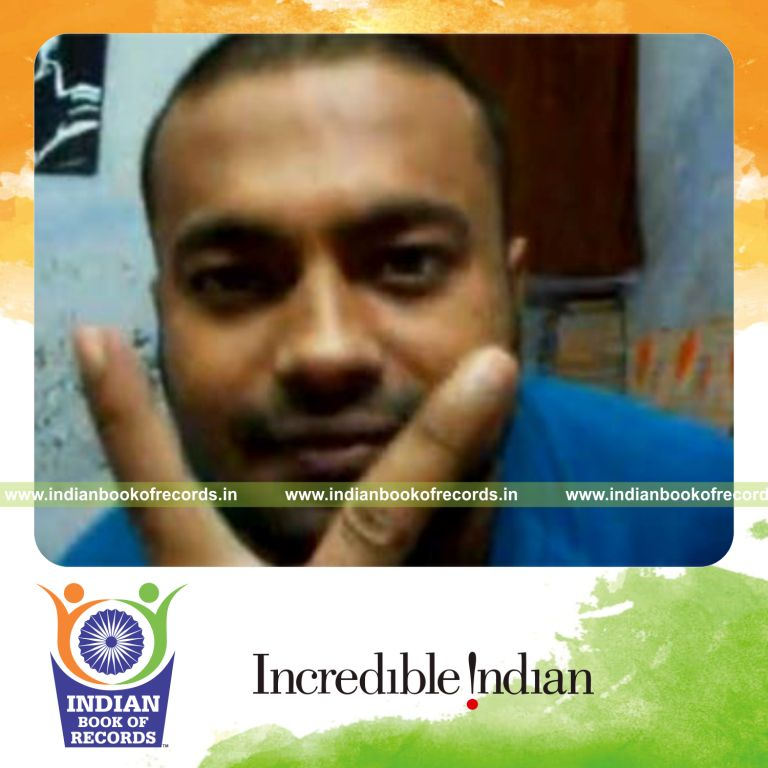 individual performing sabers 4px card cut for record in Indian Book of Records