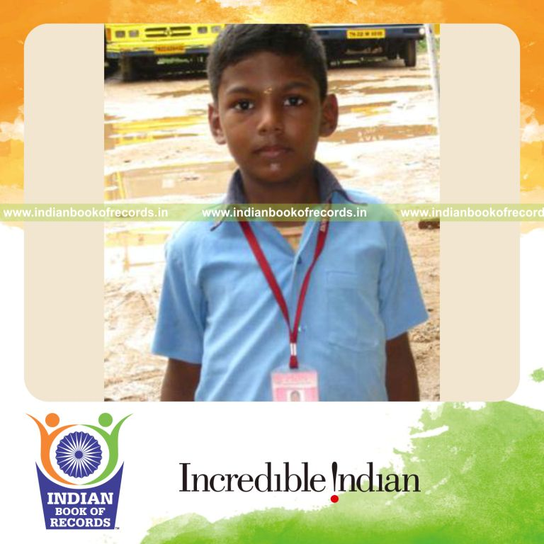 young male narrating all tamil alphabets quickly for record in Indian Book of Records