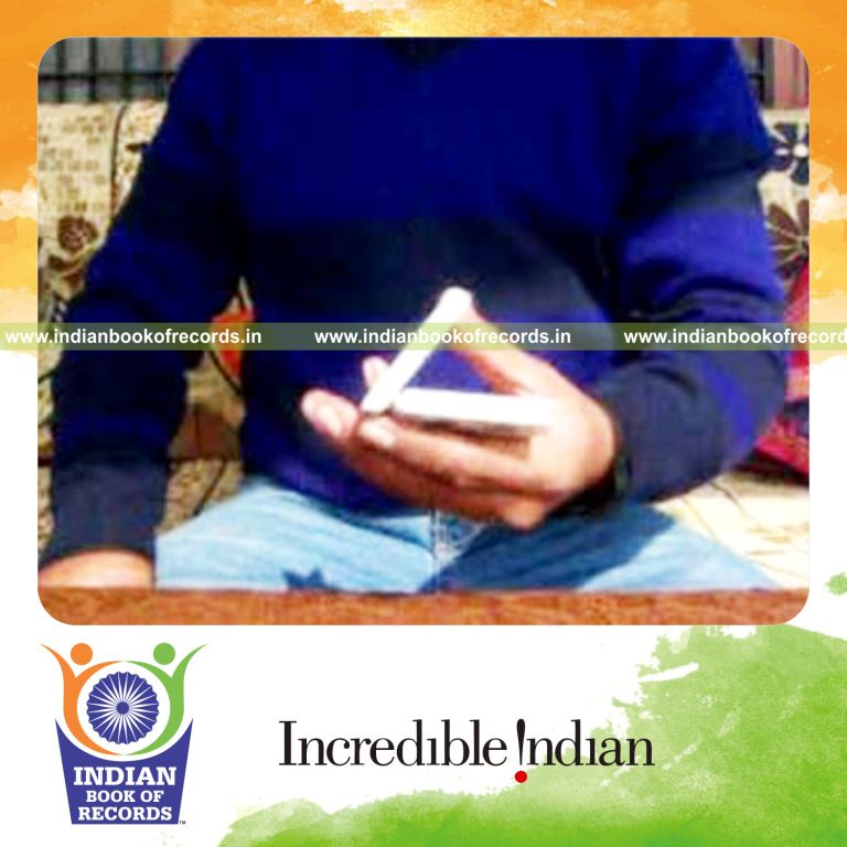 individual performing triple charlier and brian twist cuts quickly for record in Indian Book of Records