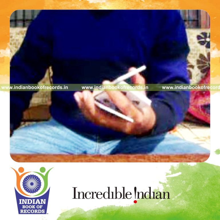individual performing triple charlier and cmc cuts quickly for record in Indian Book of Records