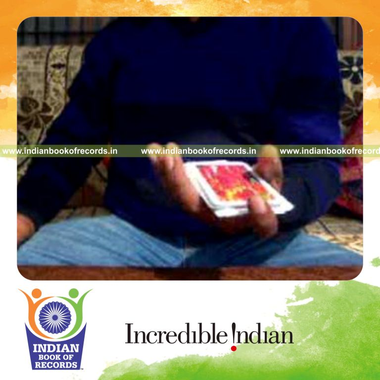 individual performing triple charlier and cox uker cuts quickly for record in Indian Book of Records