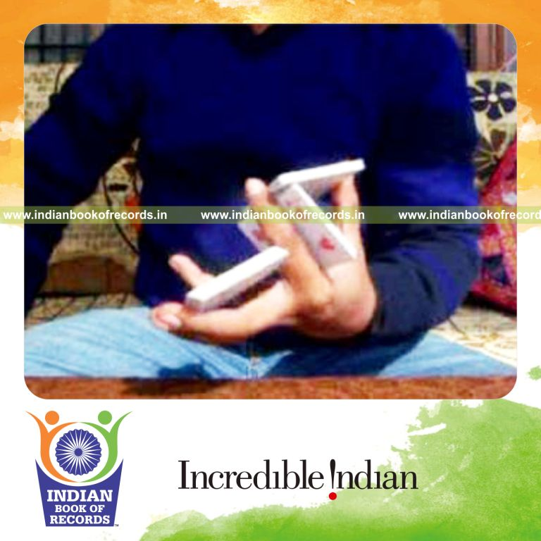 individual performing triple charlier and kryptonite cuts quickly for record in Indian Book of Records