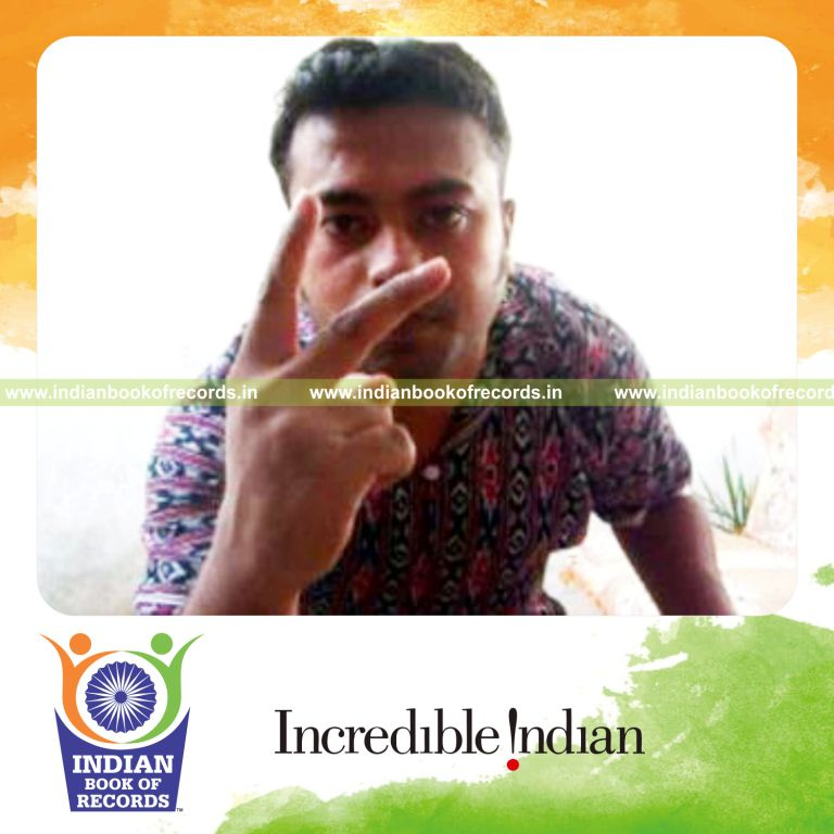 individual performing fastest triptych 3 card cut while bouncing ball for record in Indian Book of Records