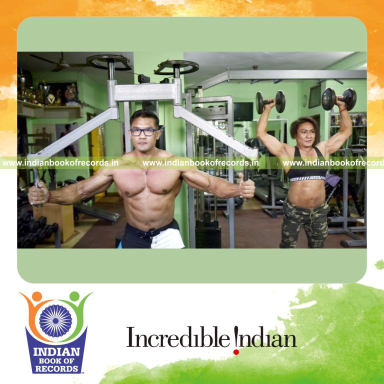 first indian body building couple record in Indian Book of Records