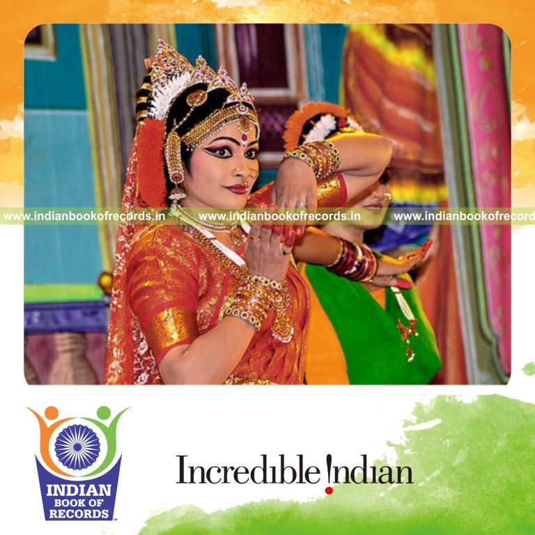 team performing harikatha in classical dance ballet form for record in Indian Book of Records