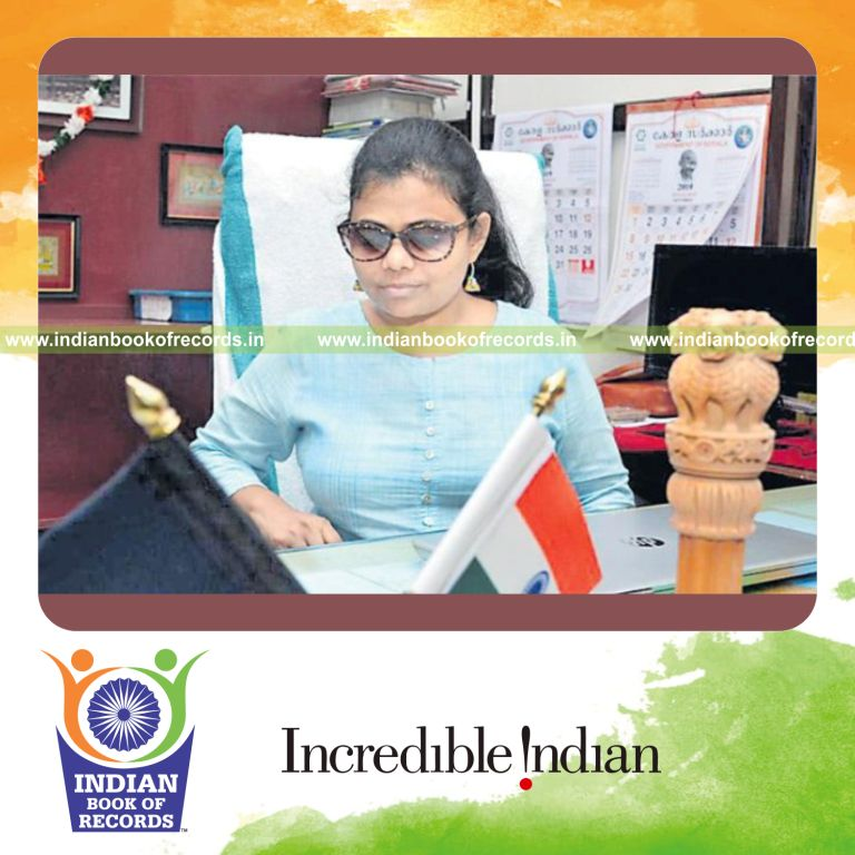 first visually challenged woman ias officer record in Indian Book of Records