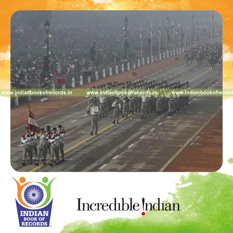 first foreign contingent participating in republic day parade for Indian Book of Records