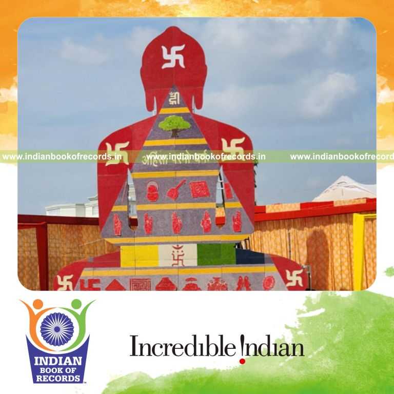 Tall Gahuli art structure constructed using rice grains recognized by Indian Book of Records
