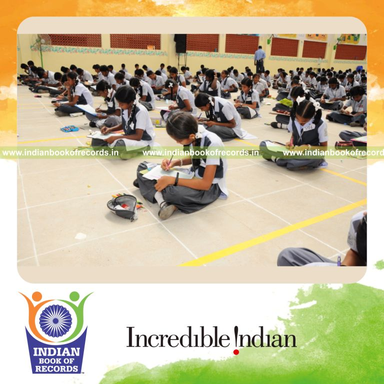 participants drawing graphs simultaneously for Indian Book of Records