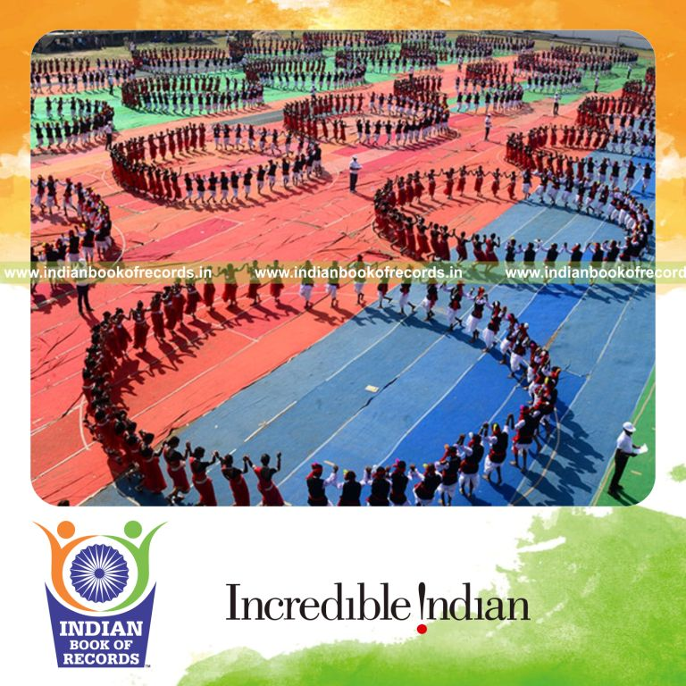 participants performing karma dance simultaneously at single venue for Indian Book of Records