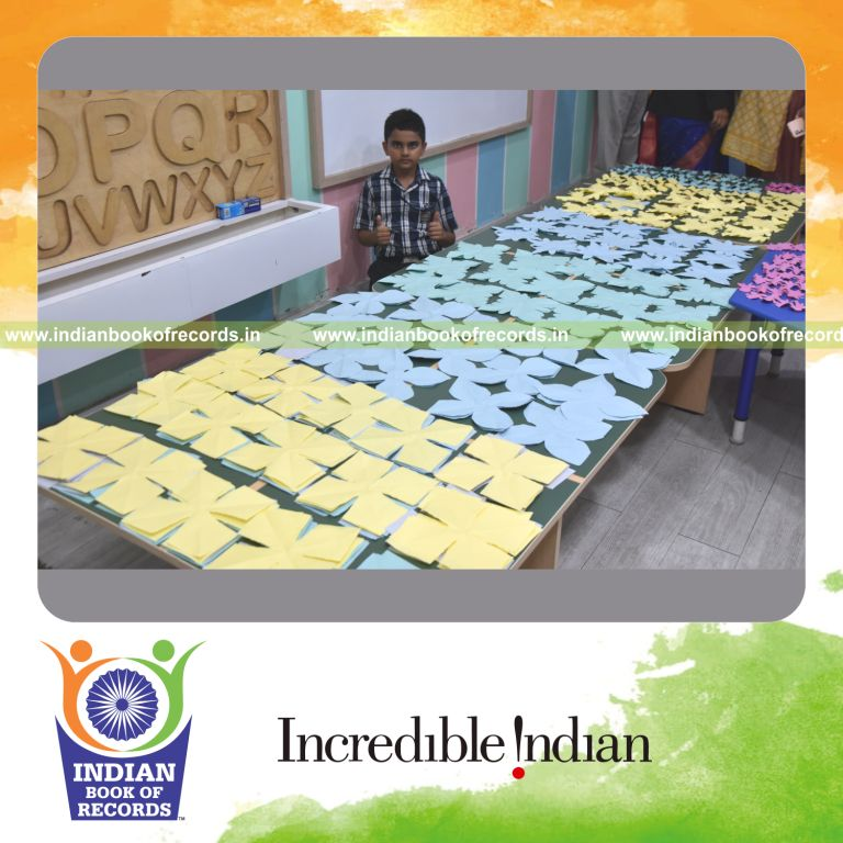 Rapid creation of multiple kirigami models within two hours showcased for Indian Book of Records