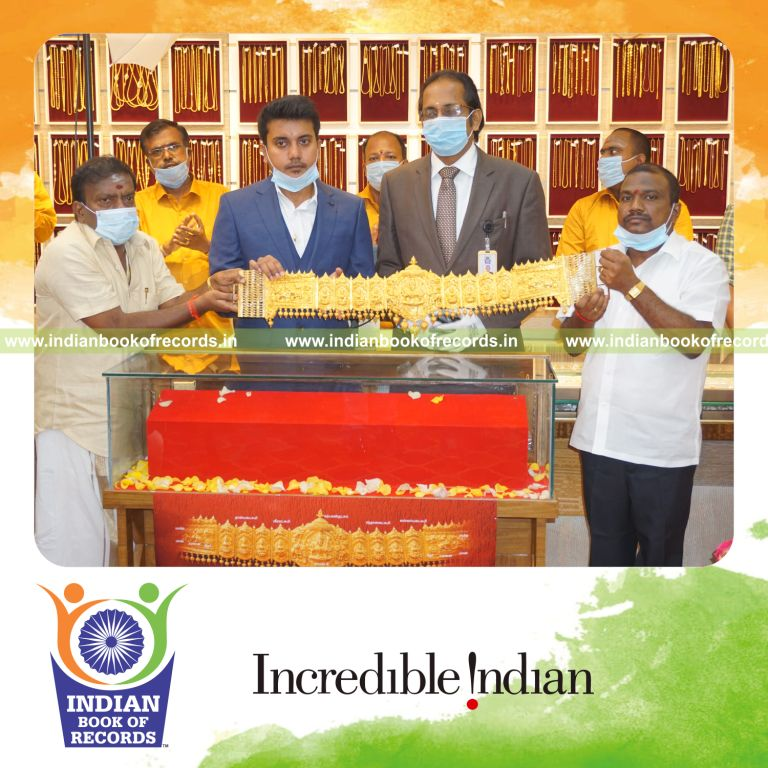 largest gold girdle created for record in Indian Book of Records