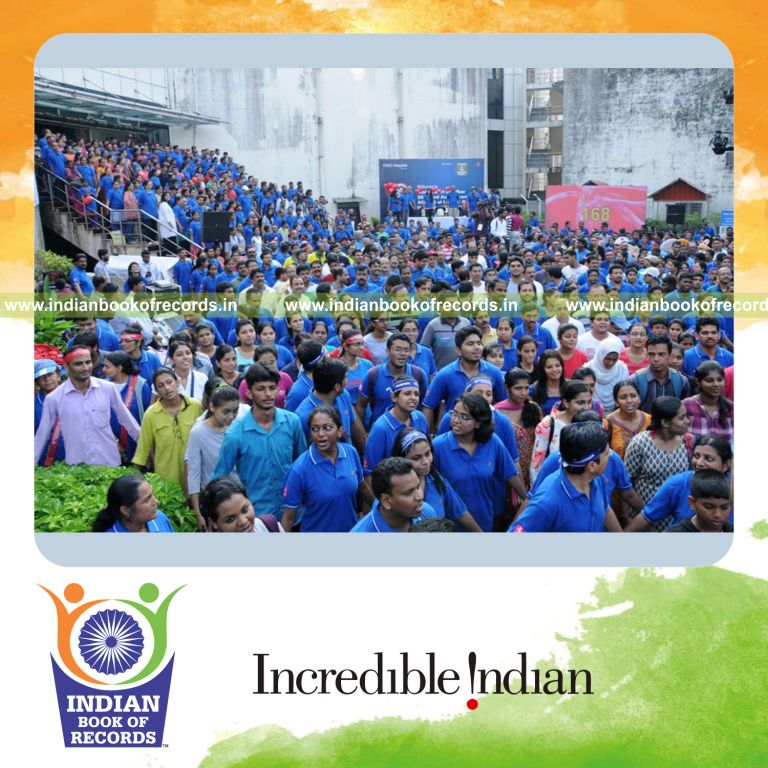 human heartbeat simulation display created for Indian Book of Records