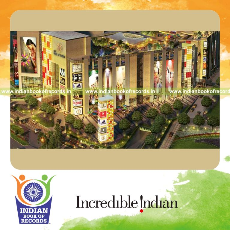 largest shopping mall infrastructure for Indian Book of Records
