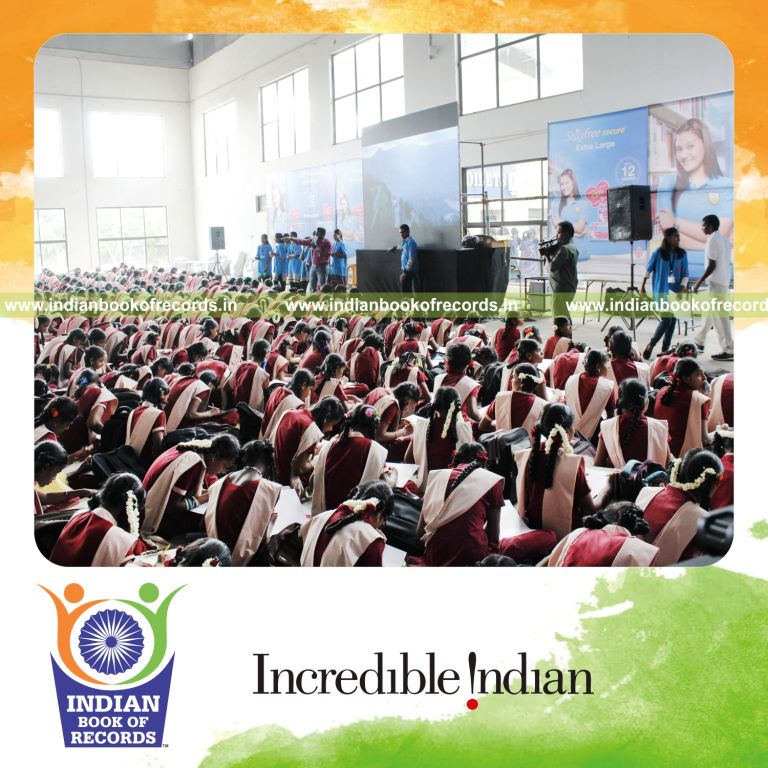 mass awareness lesson on menstrual health conducted in one day for Indian Book of Records