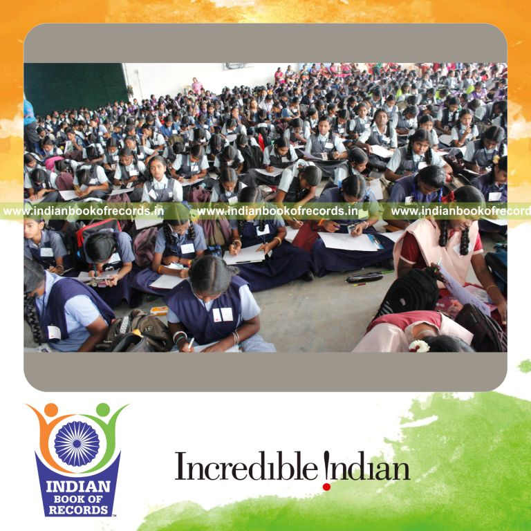 mass participation in art competition at single venue for Indian Book of Records