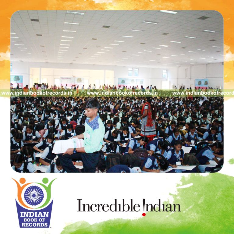 participants competing in one day art competition for Indian Book of Records