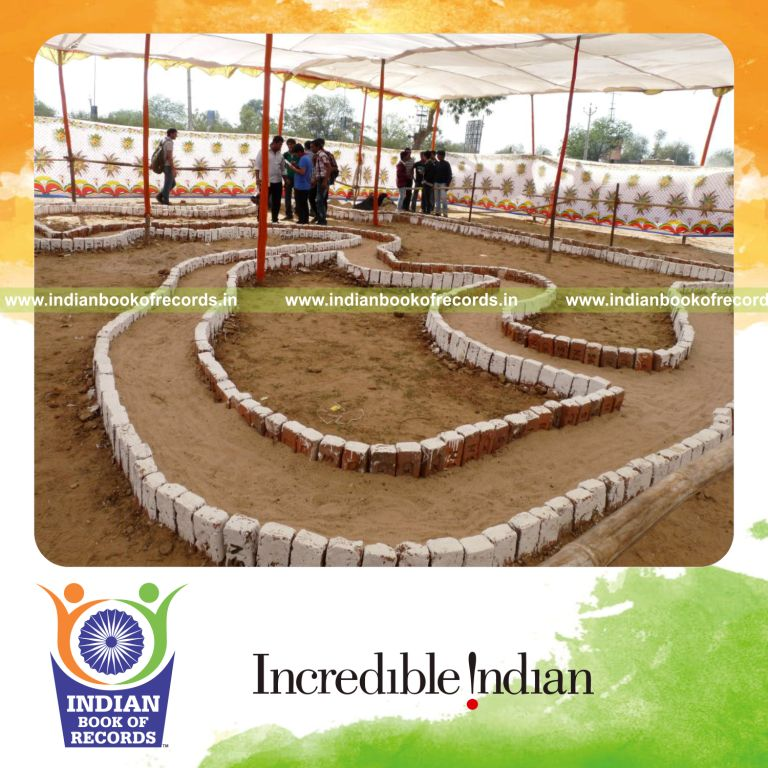 large robo race track setup displayed for record in Indian Book of Records