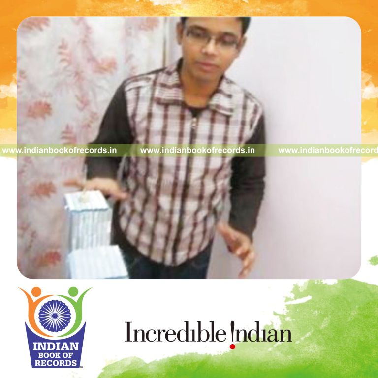 largest world trade center replica made from staples for record in Indian Book of Records