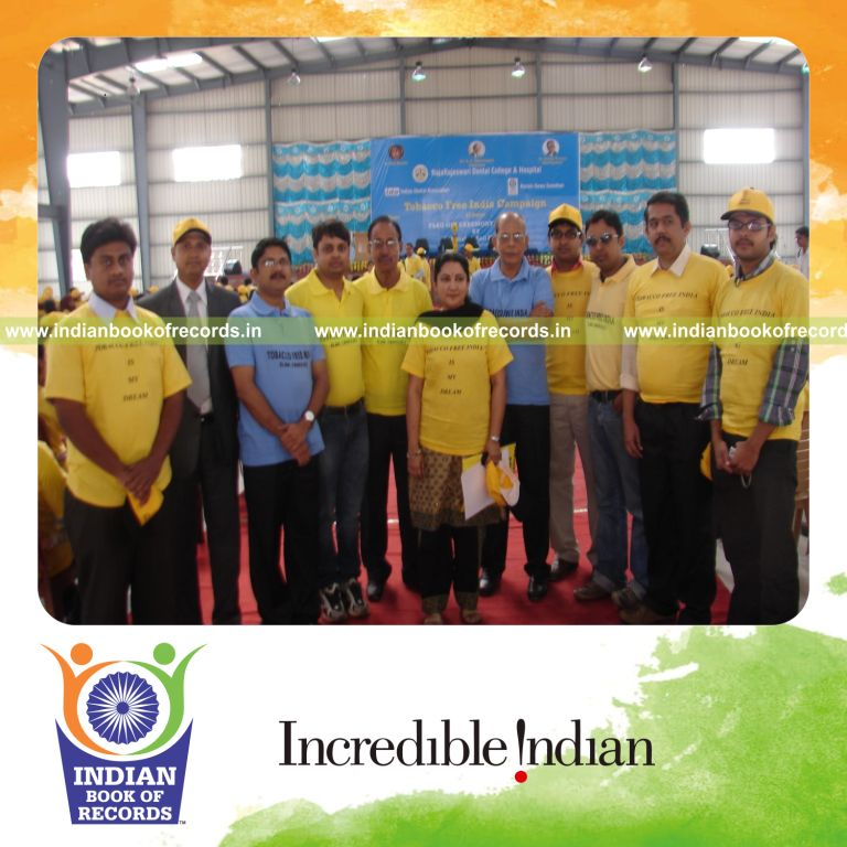 anti tobacco campaign conducted on road for extended duration for record in Indian Book of Records