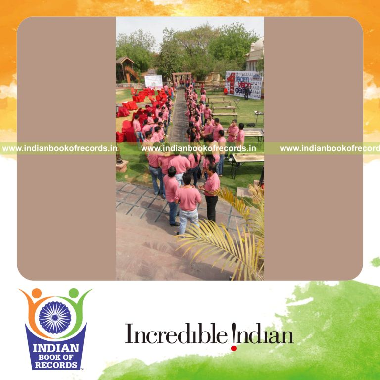 team creating a long clay coil within 30 minutes for record in Indian Book of Records