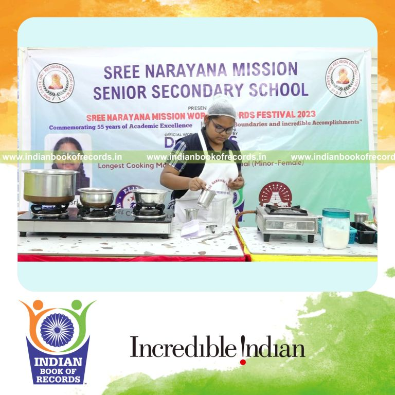 A sustained cooking session performed over a long duration featured in Indian Book of Records