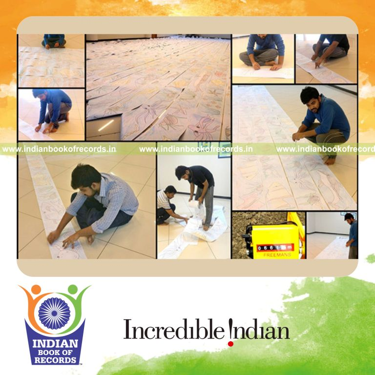 longest drawing created by an individual for Indian Book of Records