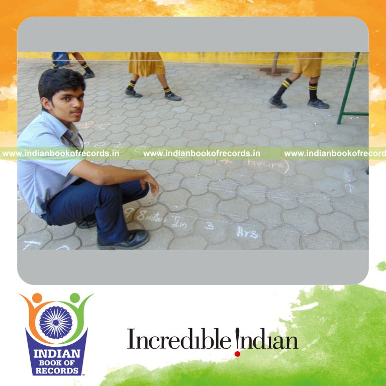 minor male creating long gem clip chain for Indian Book of Records