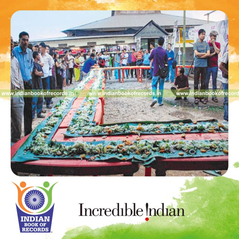 long green salad prepared for record in Indian Book of Records