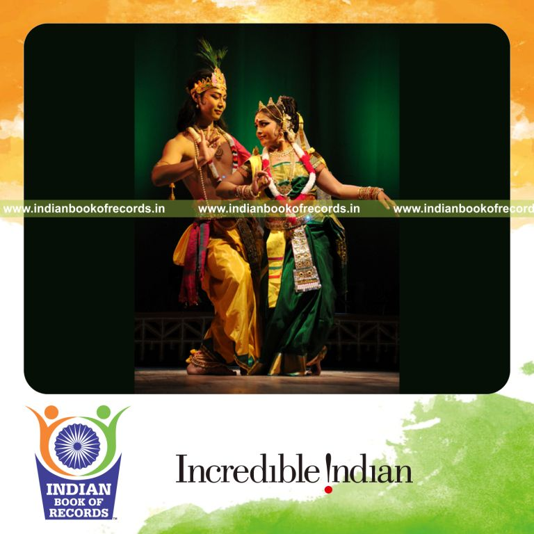 team performing extended indian ballet performance for record in Indian Book of Records