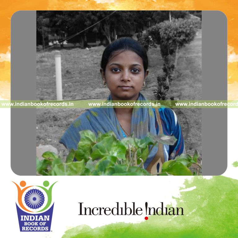 female performing laghu vajrasana yoga pose for long duration for Indian Book of Records