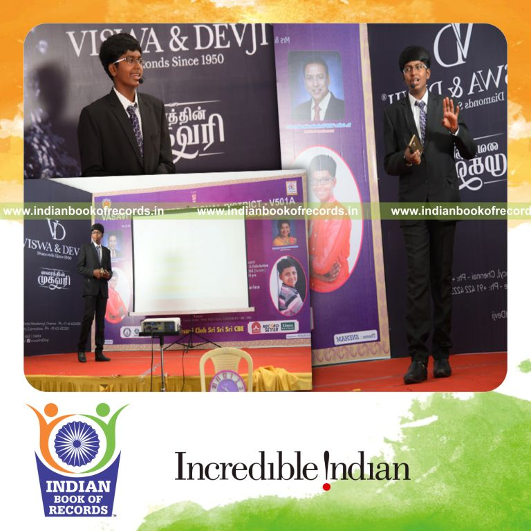 minor male conducting long duration lecture marathon for Indian Book of Records