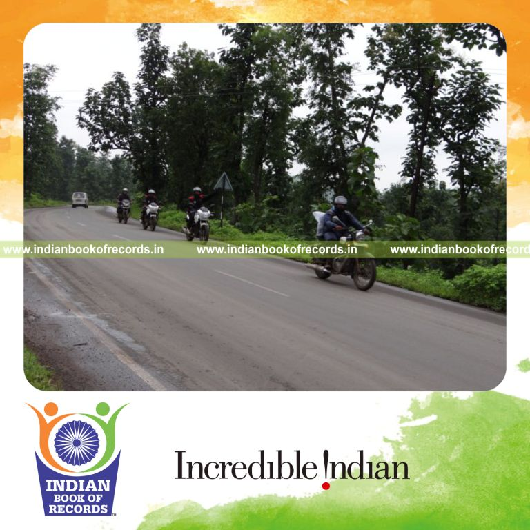motor bike expedition covering long distance for record in Indian Book of Records