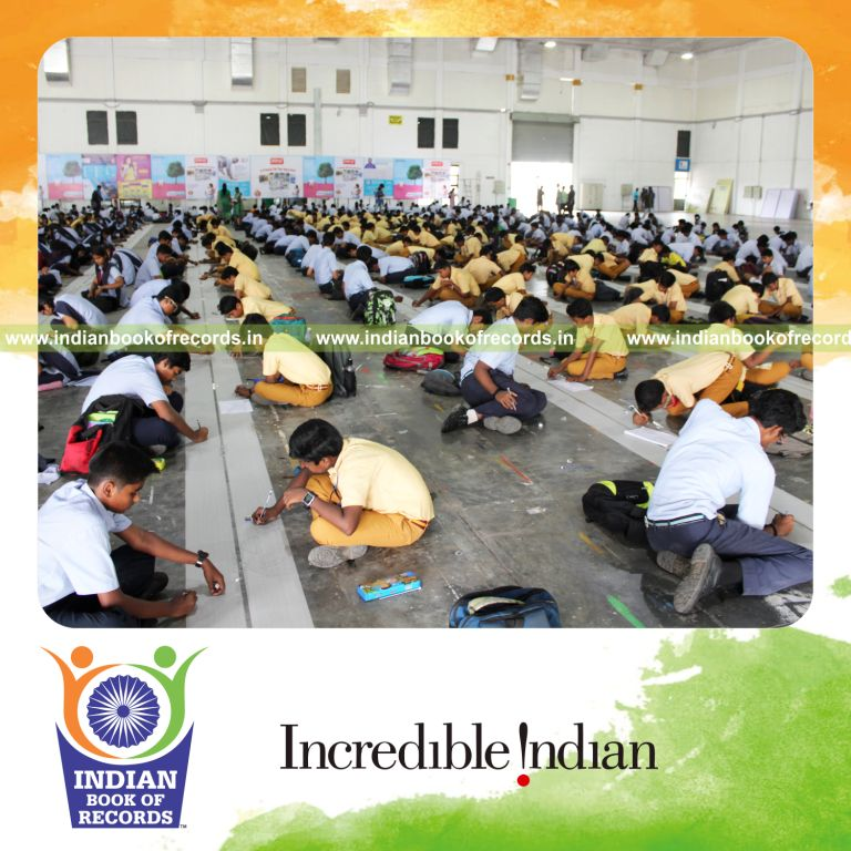 longest pencil sketch artwork created for Indian Book of Records