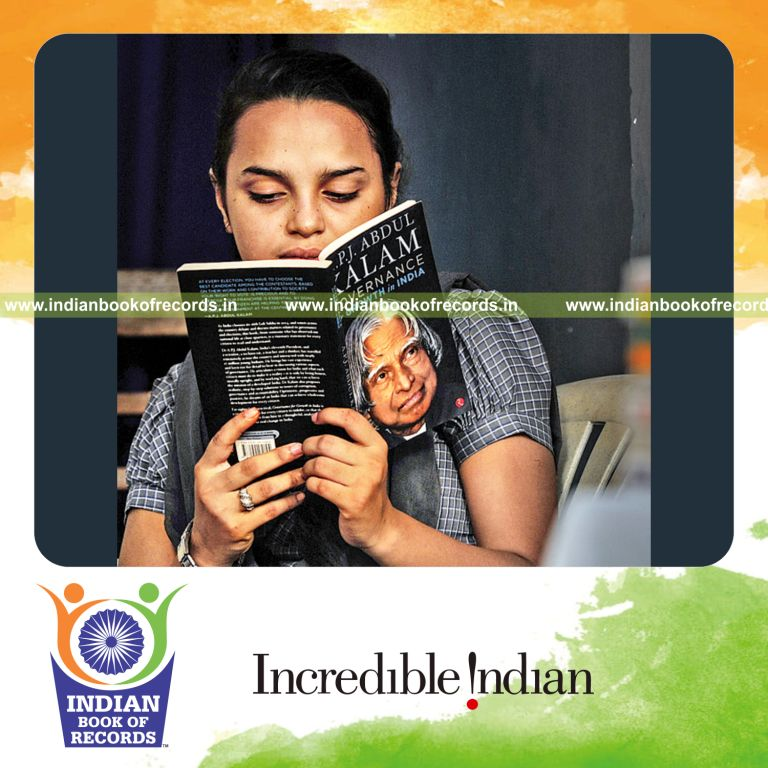 team participating in reading relay marathon for Indian Book of Records