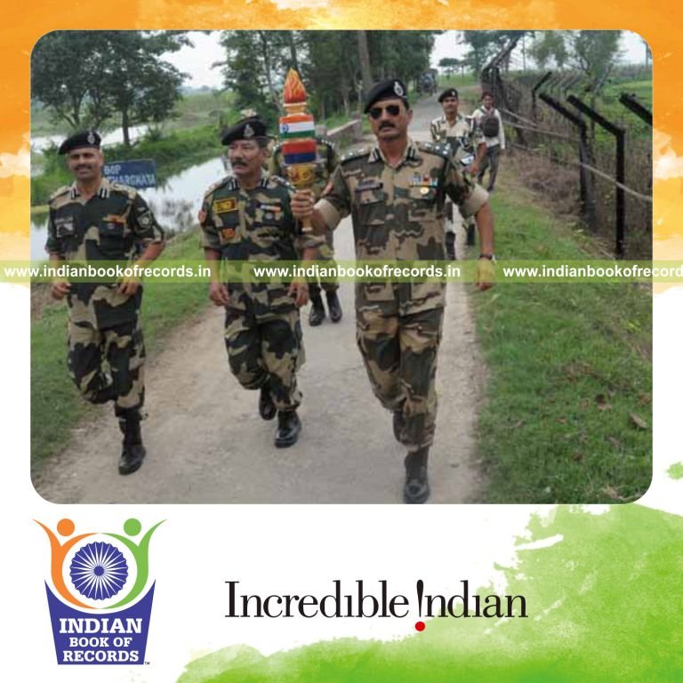 participants running relay race for longest distance for Indian Book of Records