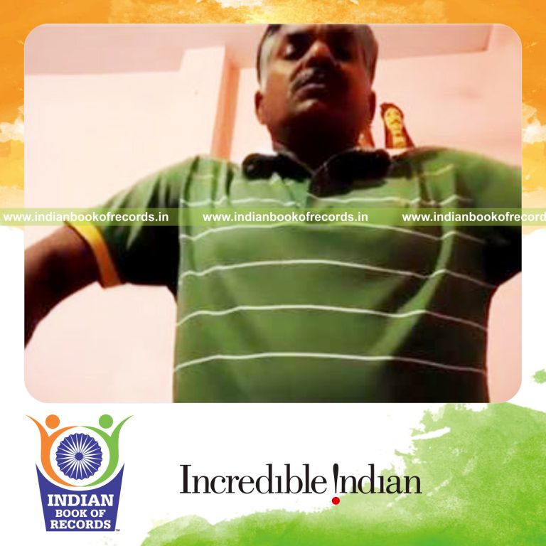 individual shouting goal continuously for longest duration record in Indian Book of Records