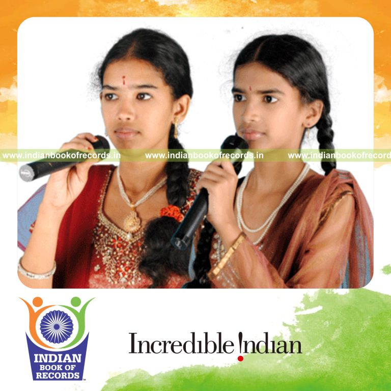 team performing singing marathon for extended duration for record in Indian Book of Records