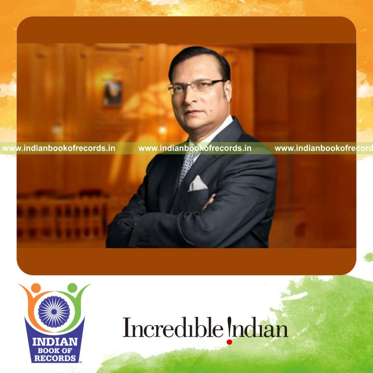 individual hosting talk show for longest duration for Indian Book of Records