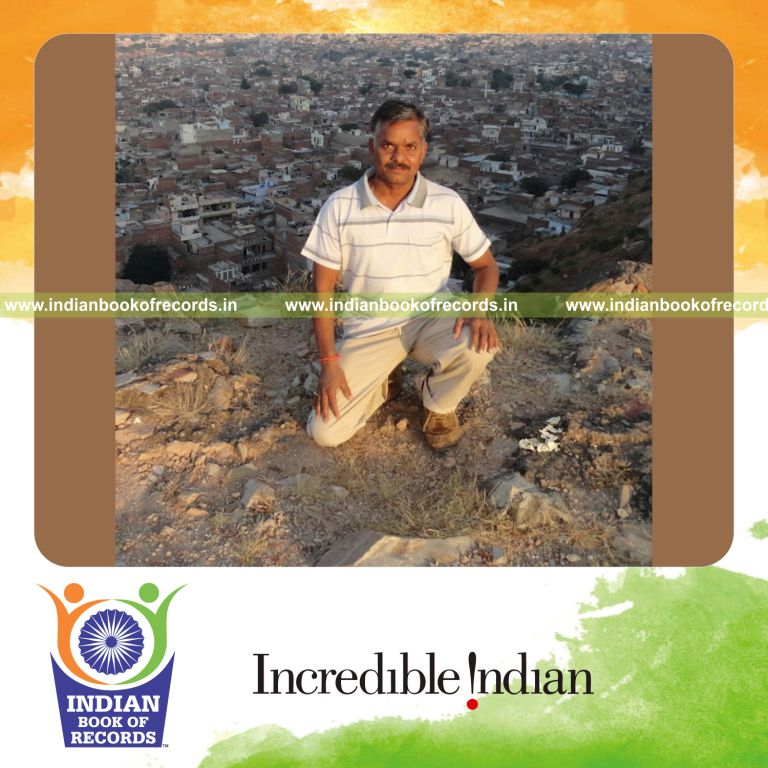 male holding leg raised pose for long duration for Indian Book of Records