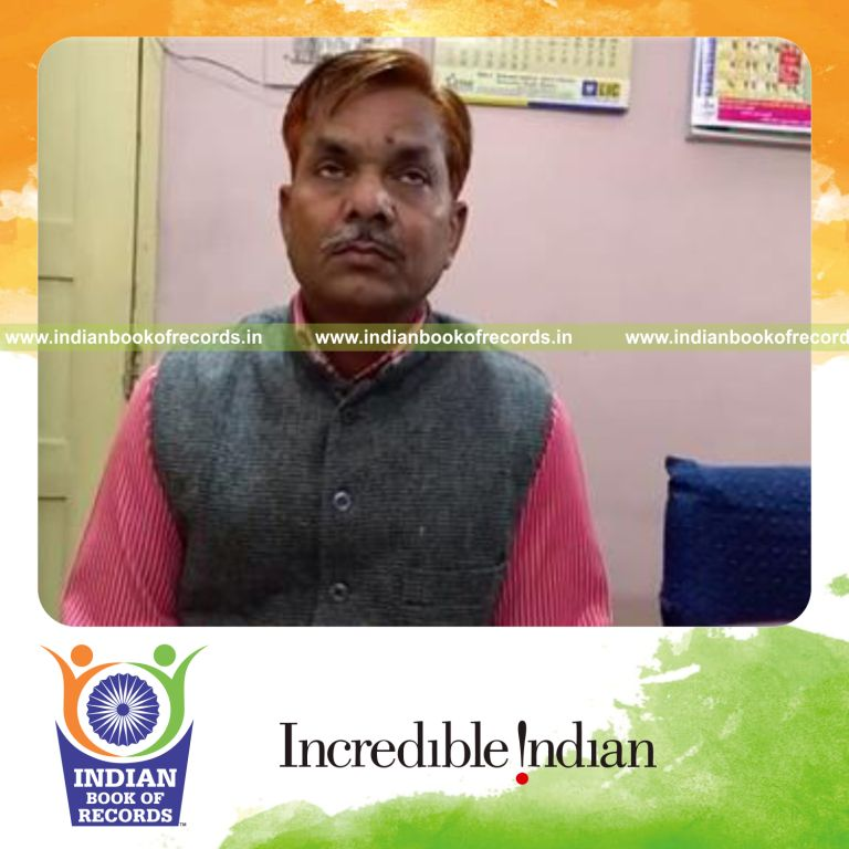 individual blinking maximum times in one minute for record in Indian Book of Records