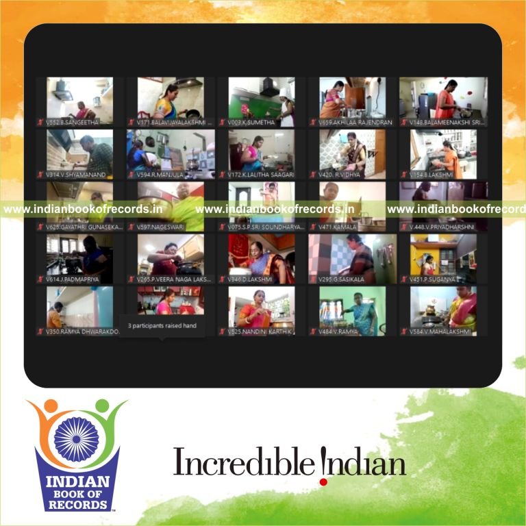 virtual cooking session with maximum participants recorded in Indian Book of Records