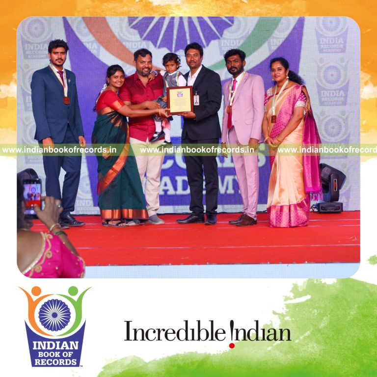 A young child identifying assorted images rapidly within a short time recognized by Indian Book of Records
