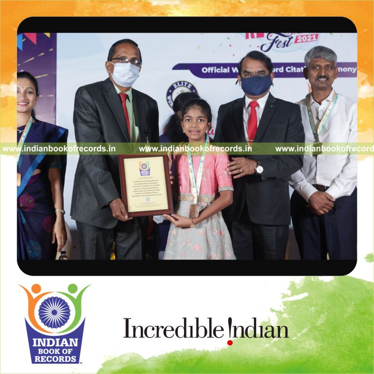 A participant answering multiple astronomy questions quickly within a short duration for Indian Book of Records