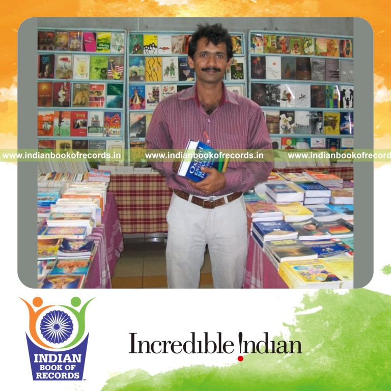 collection of autographed books by individual for Indian Book of Records