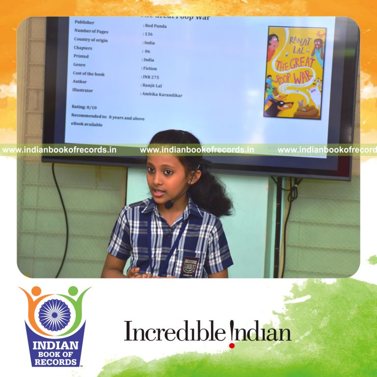 A focused reading and reviewing session with multiple books completed in a short time for Indian Book of Records