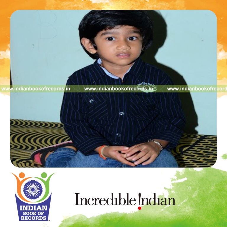young female recognizing capital cities of different nations for record in Indian Book of Records