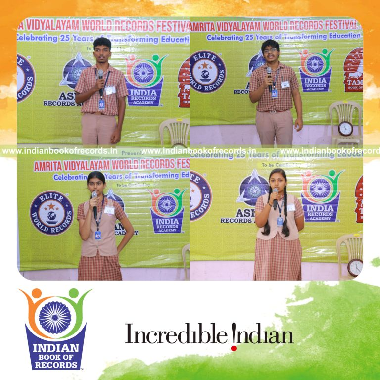 A group explaining chemistry concepts and formulas consecutively for hours recognized by Indian Book of Records