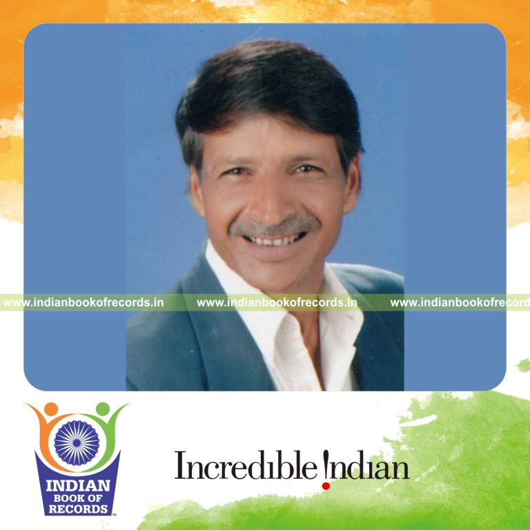 male individual collecting defective bank notes for record in Indian Book of Records